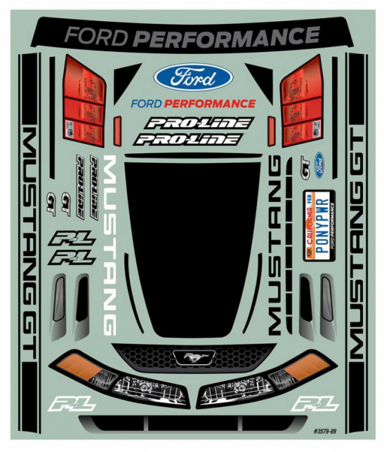 1999 Ford® Mustang Clear Body for Slash 2wd Drag Car