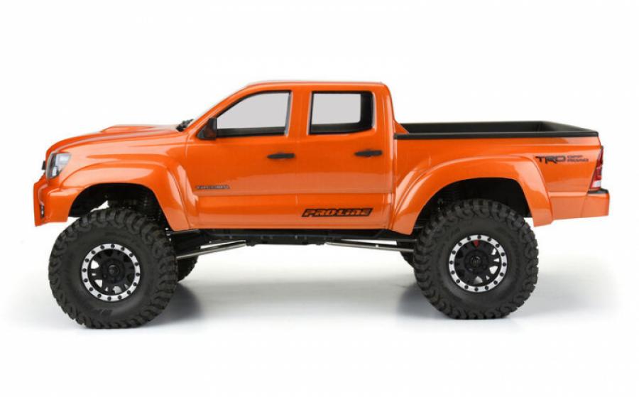 2015 Toyota Tacoma TRD Pro Clear Body with Scale Molded Accessories for 12.3" (313mm) Scale Crawlers