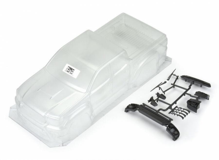 2015 Toyota Tacoma TRD Pro Clear Body with Scale Molded Accessories for 12.3" (313mm) Scale Crawlers