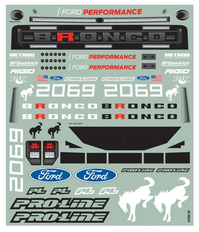 Ford® Bronco R Clear Body for Slash 2wd and Slash 4x4 (with extended body mounts)