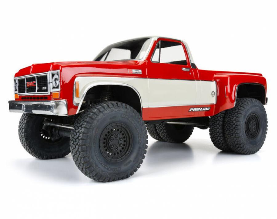 1973 GMC Sierra 3500 Clear Body for 313mm Scale Crawlers with Carbine Dually Wheels