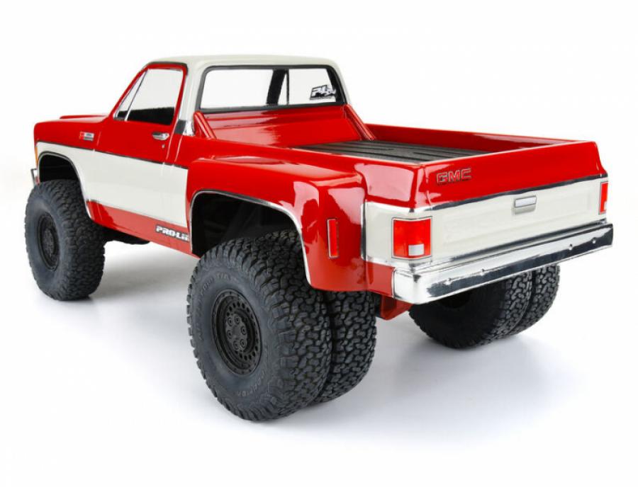 1973 GMC Sierra 3500 Clear Body for 313mm Scale Crawlers with Carbine Dually Wheels
