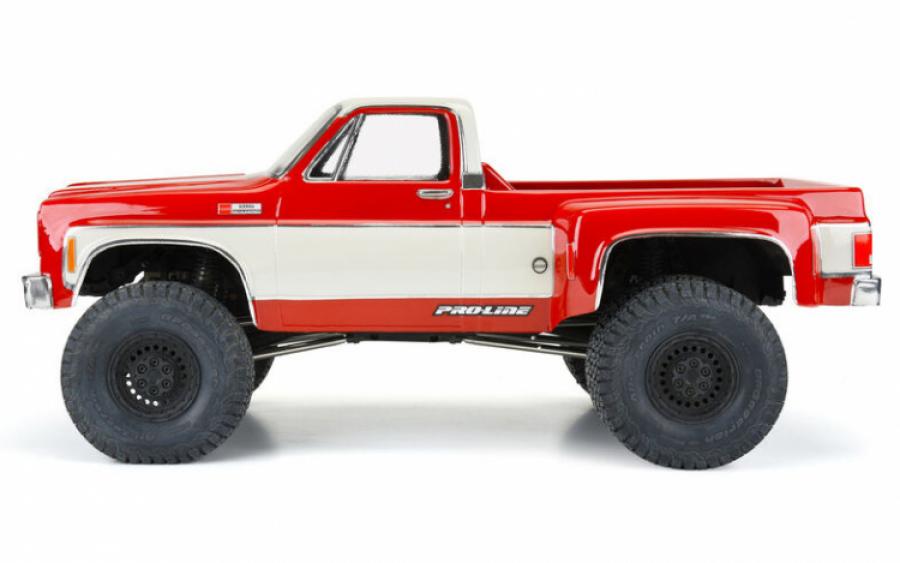 1973 GMC Sierra 3500 Clear Body for 313mm Scale Crawlers with Carbine Dually Wheels