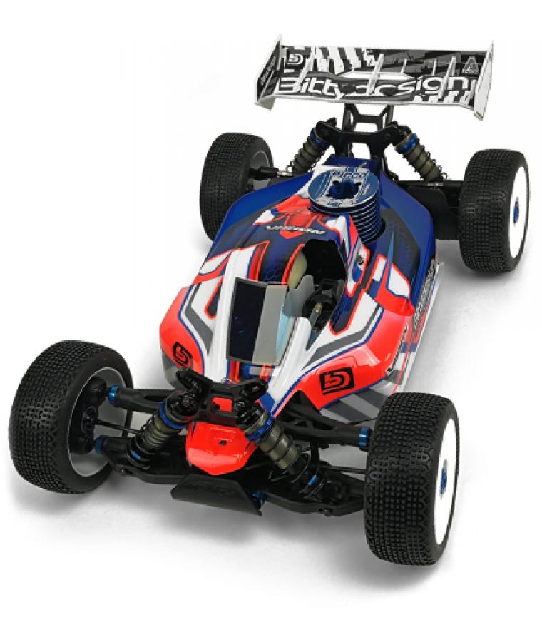 Body VISION 1/8 Buggy AE RC8B3.1 Nitro (Clear) Pre-Cut