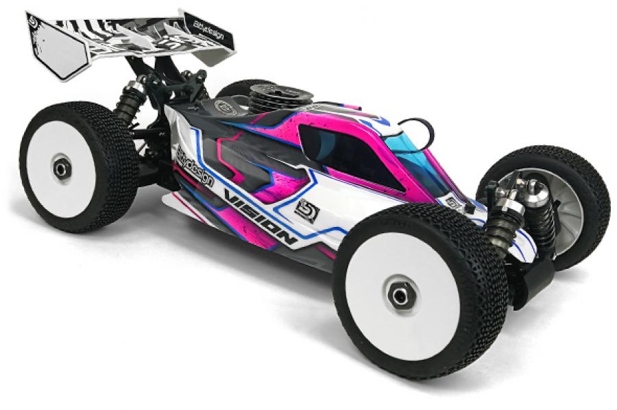 Body VISION 1/8 Buggy Mugen MBX8 (Clear) Pre-Cut