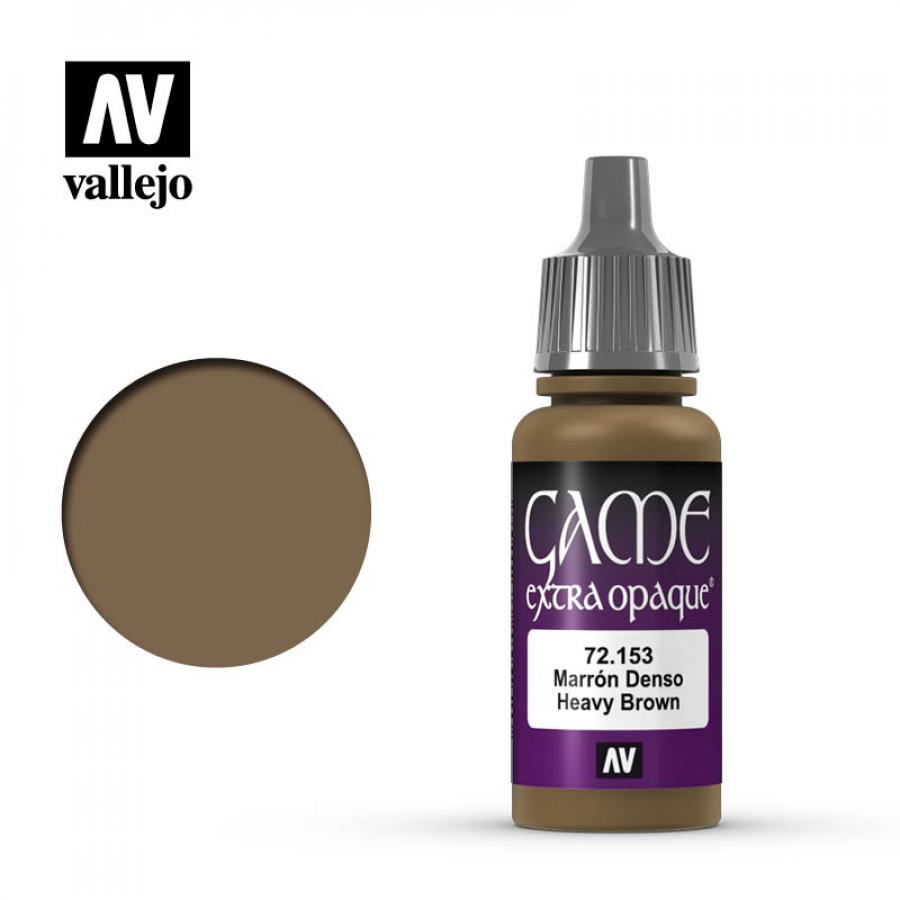 Vallejo Game Color Heavy Brown Extra Opaque 17ml