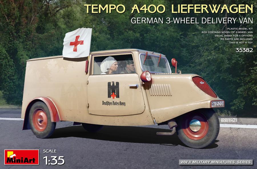 1/35 Tempo A400 Lieferwagen. German 3-Wheel Delivery Van