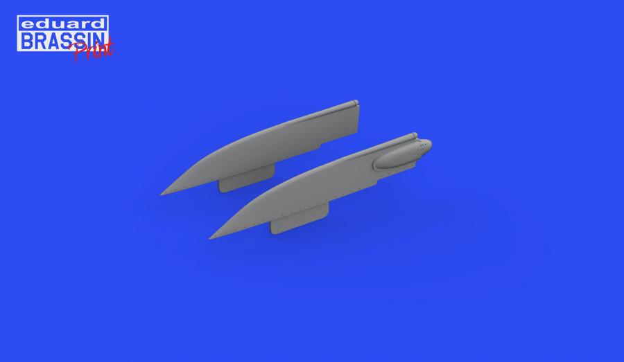 1/48 F-4B fin caps PRINT, for TAMIYA