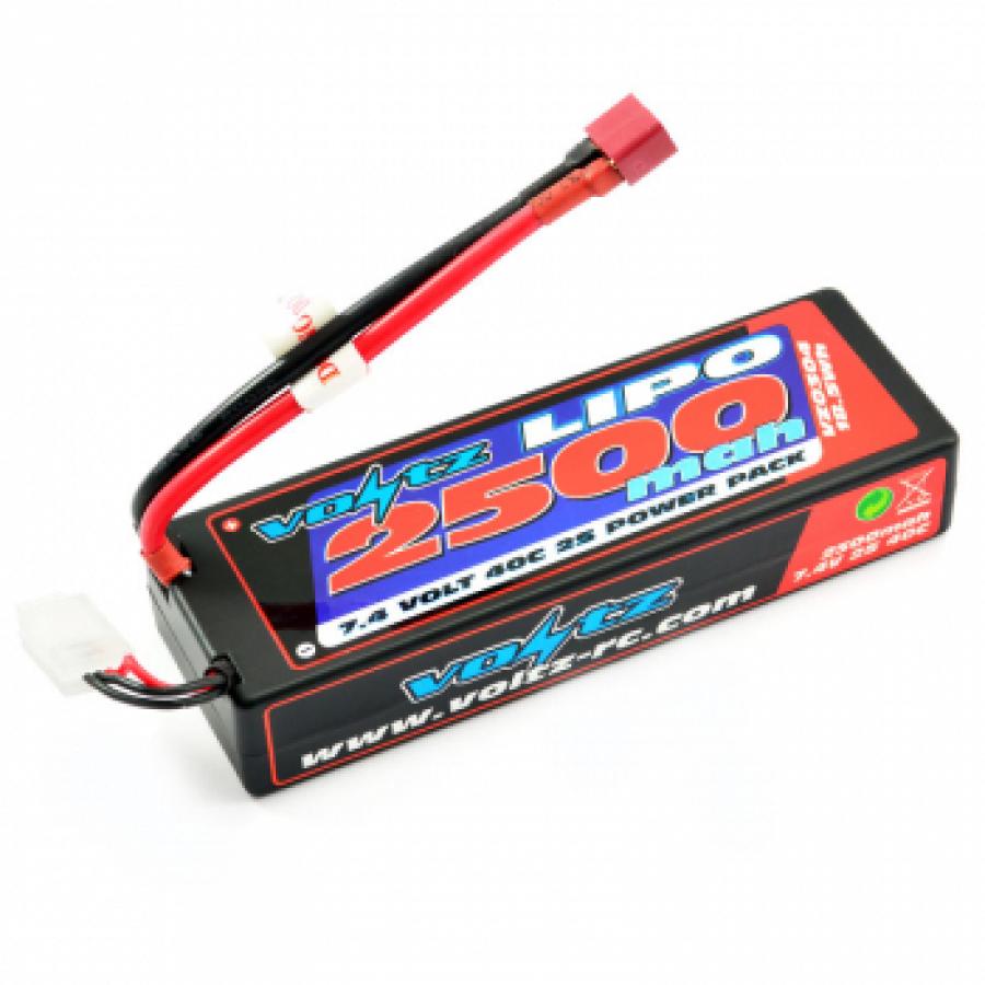 Voltz 2500Mah 2S 7.4V 40C Hardcase Lipo akku Pötköakku