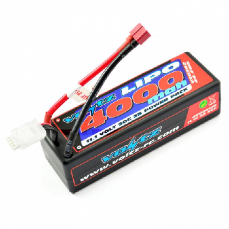 Voltz 4000Mah 3S 11.1V 50C Hardcase Lipo Pötköakku Akku