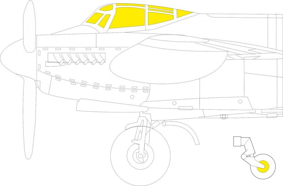 1/72 Mosquito B Mk.XVI  masks for AIRFIX kit