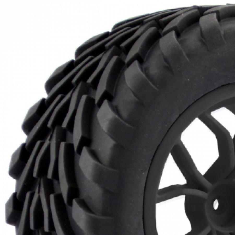 Fastrax 1/10 Mega-V Truck Tyre Mounted On 12-Spoke (12Mm Hex)