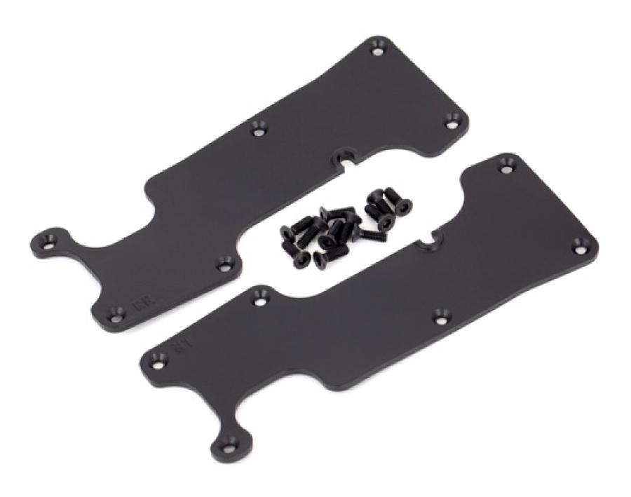 Traxxas Suspension Arm Covers Rear L+R Black Sledge TRX9634