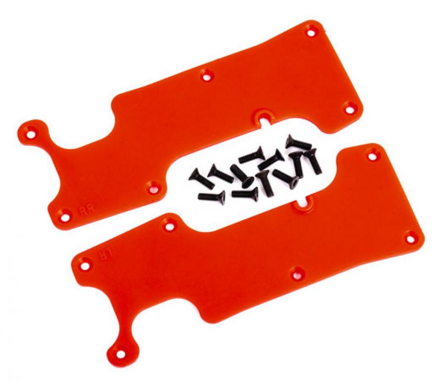 Traxxas Suspension Arm Covers Rear L+R Red Sledge TRX9634R