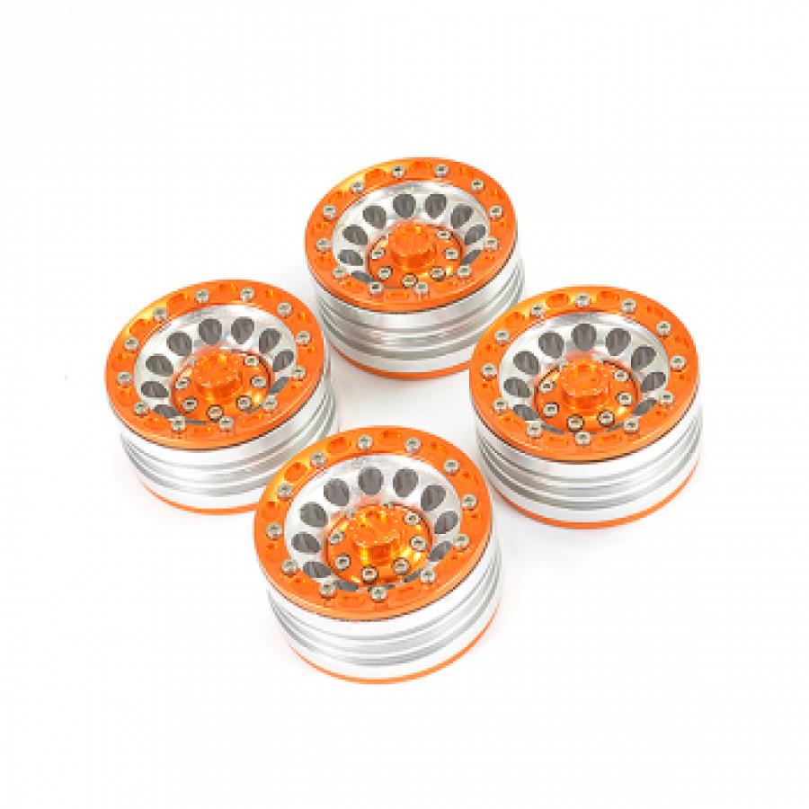 FASTRAX ALUMINUM BEADLOCK 1.9" WHEELS - ORANGE (4PC)