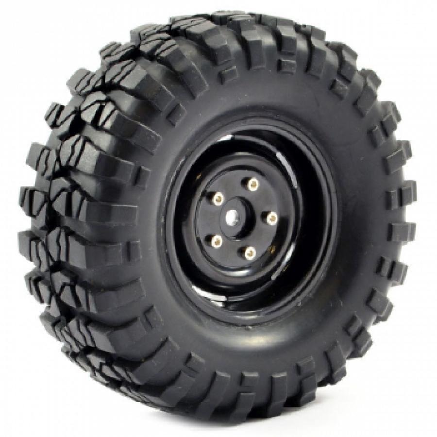 FASTRAX 1:10 CRAWLER SAWBLOCK 1.9 SCALE STEEL WHEEL ø108MM (BLACK)