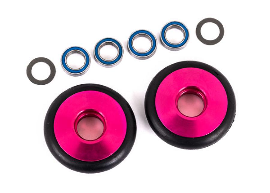 Traxxas Wheel Set Alu Pink Wheelie Bar  Drag Slash TRX9461P