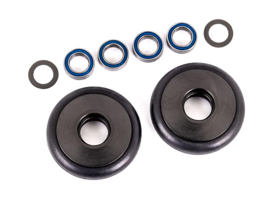 Traxxas Wheel Set Alu Grey Wheelie Bar  Drag Slash TRX9461T