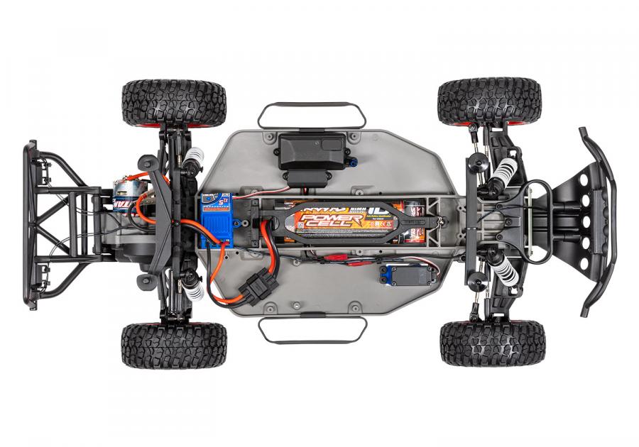 Traxxas Slash 2WD 1/10 RTR TQ Red LED + akku ja laturi TRX58034-61-RED