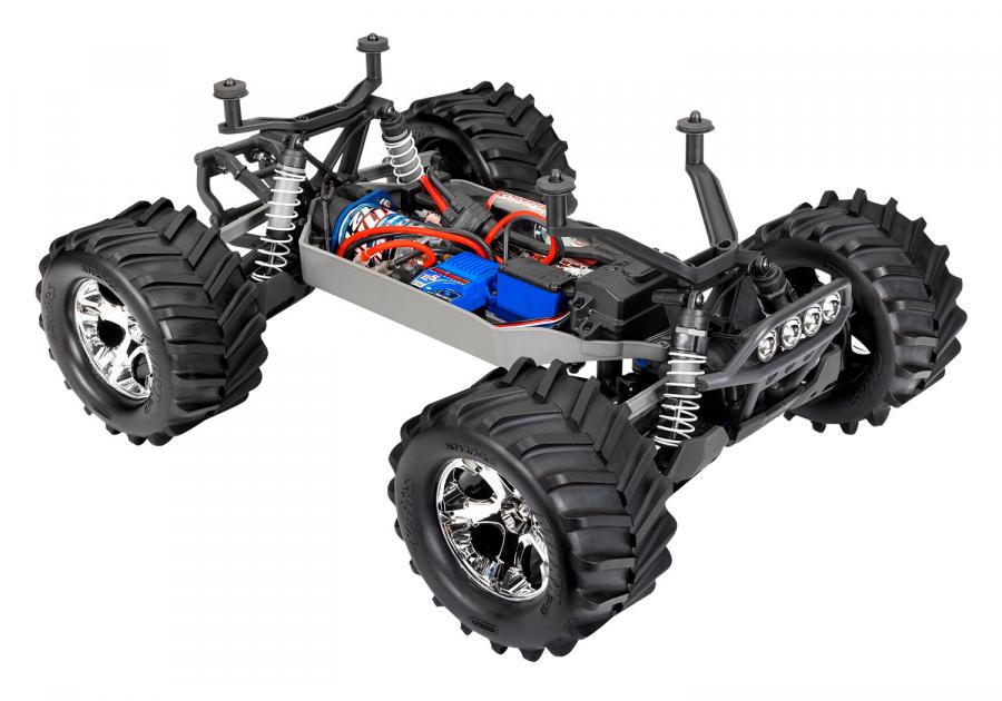 Traxxas Stampede 4x4 1/10 RTR TQ Red LED RC-auto + akku ja laturi TRX67054-61-BLU