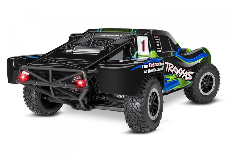 Traxxas Slash 4x4 XL-5 1/10 RTR TQ Green LED RC-auto + akku ja laturi TRX68054-61-GRN
