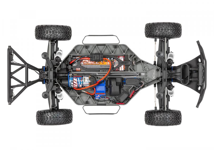 Traxxas Slash 4x4 XL-5 1/10 RTR TQ Red LED RC-auto + akku ja laturi TRX68054-61-RED