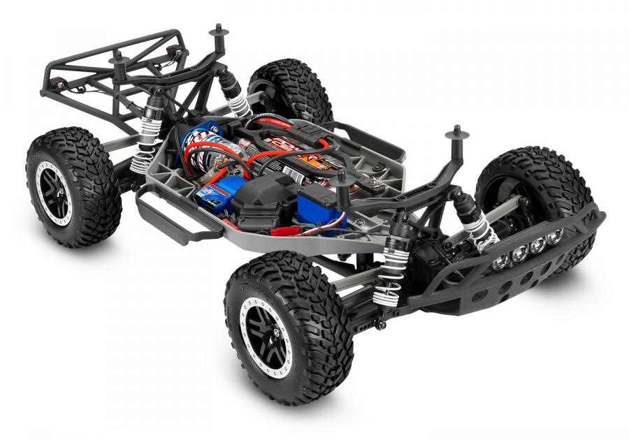 Traxxas Slash 4x4 XL-5 1/10 RTR TQ Red LED RC-auto + akku ja laturi TRX68054-61-RED