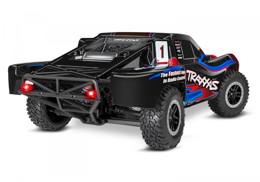 Traxxas Slash 4x4 XL-5 1/10 RTR TQ Red LED RC-auto + akku ja laturi TRX68054-61-RED