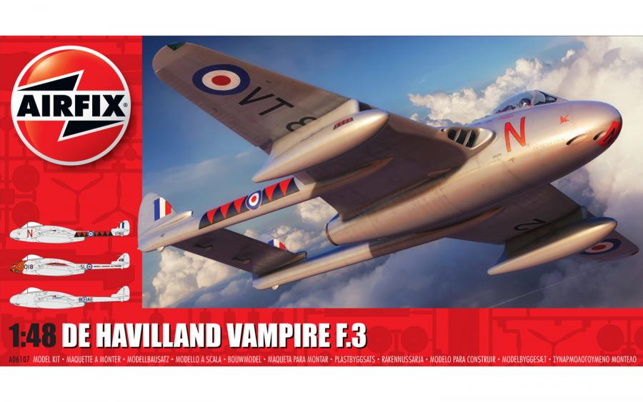 Airfix 1/48 De Havilland Vampire F.3