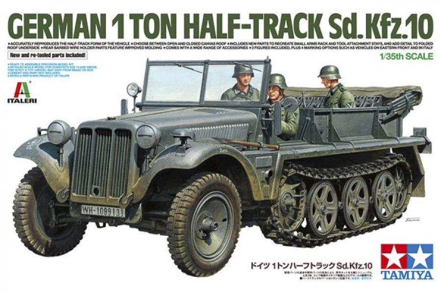 Tamiya 1/35 1ton HalfTrack Sd.Kfz. 10 pienoismalli