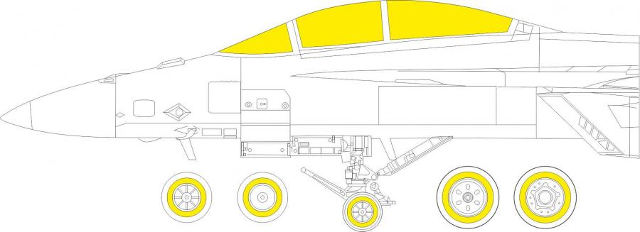 1/48 F/A-18F TFace masking set for MENG