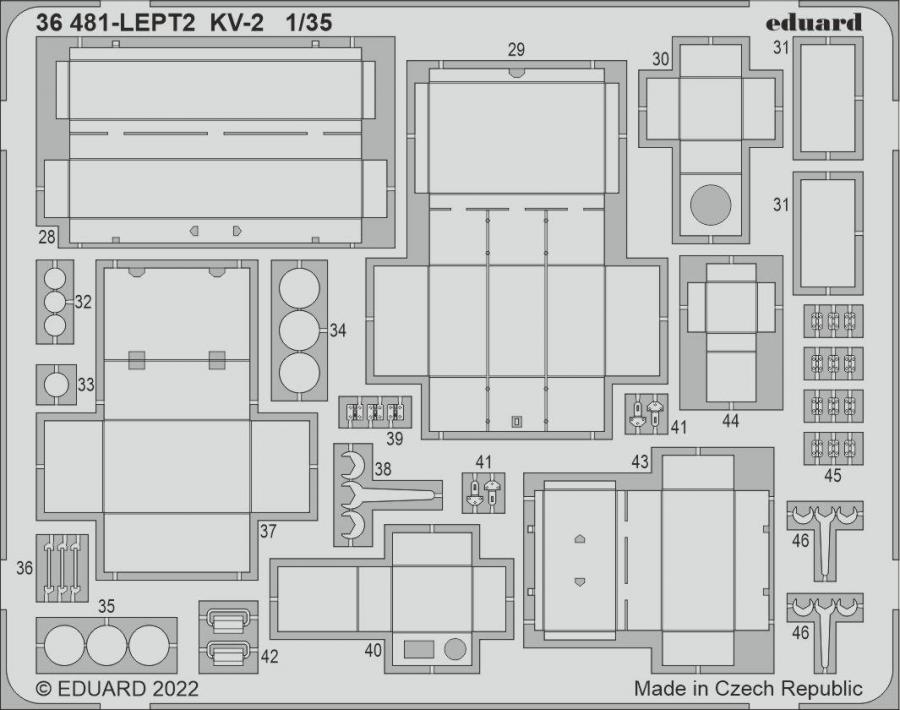 1/35 KV-2 Pe Set for Tamiya kit