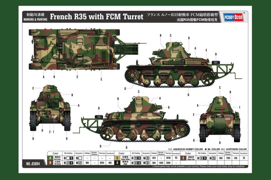 1/35 French R35 with FCM Turret