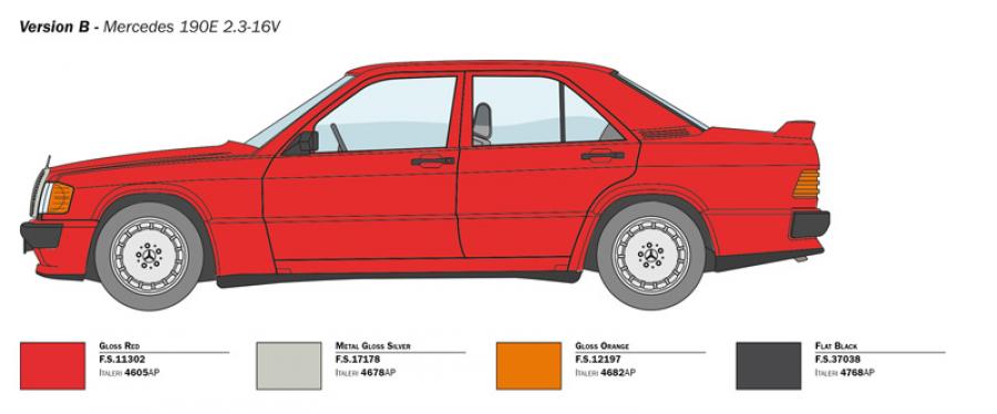 Italeri 1:24 Mercedes Benz 190E