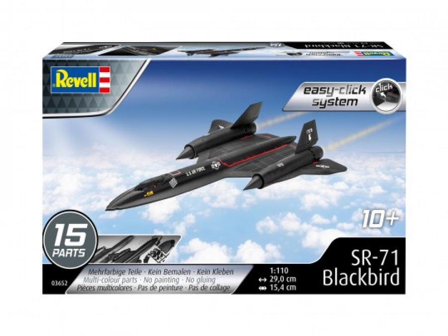 Revell 1/110 Lockheed SR-71 Blackbird easy-click-system