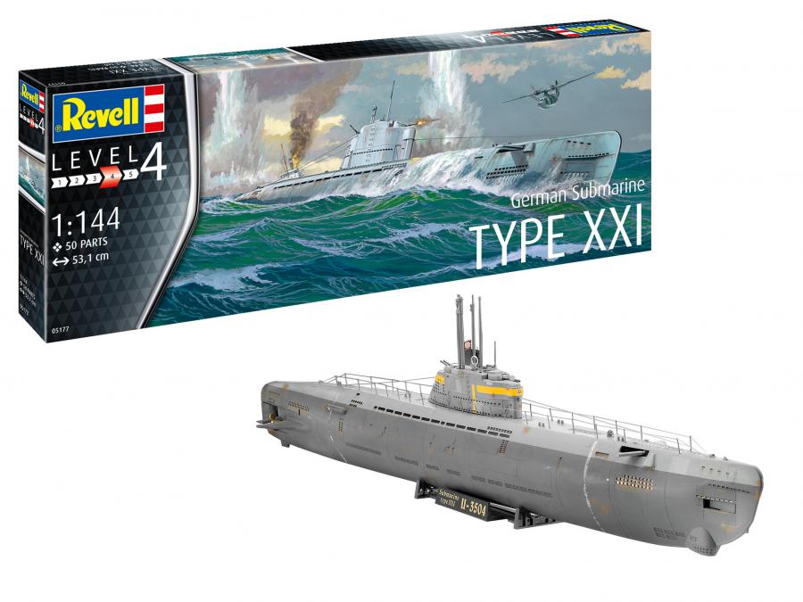 Revell 1/144 German Submarine Type XXI