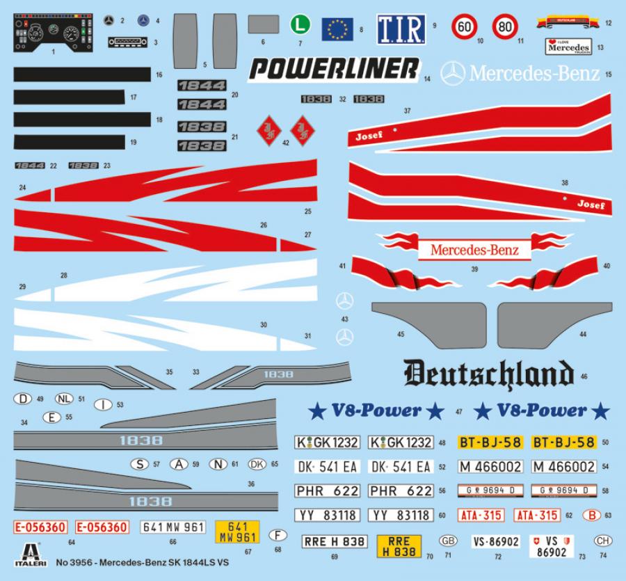 1:24 Mercedes Benz SK 1844 LS V8