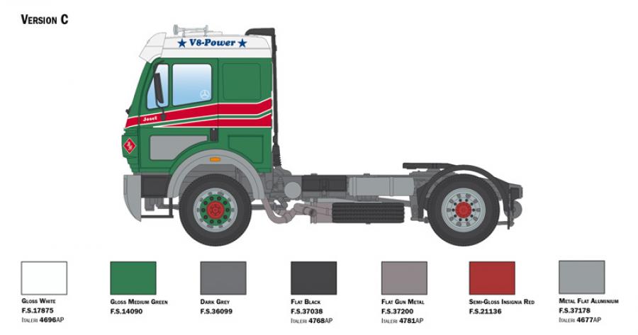 Italeri 1:24 Mercedes Benz SK 1844 LS V8
