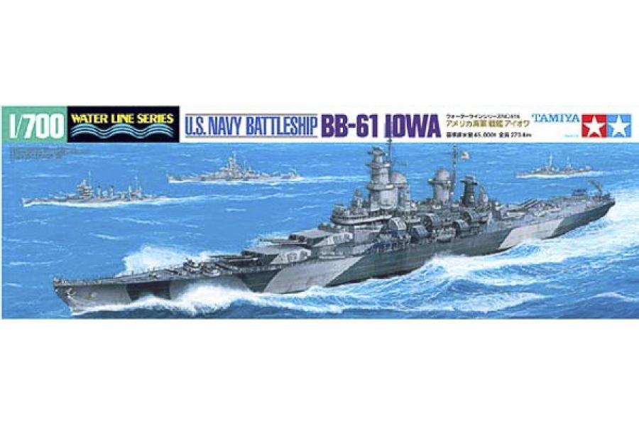 Tamiya 1/700 U.S. Battleship Iowa pienoismalli