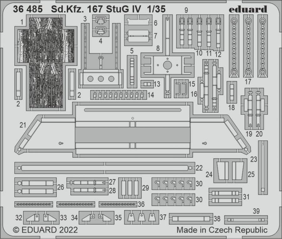 1/35 Sd.Kfz. 167 StuG IV PE set