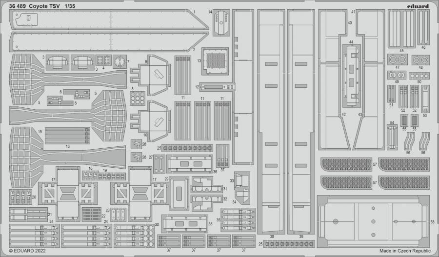 1/35 Coyote TSV PE set for Hobby boss kit