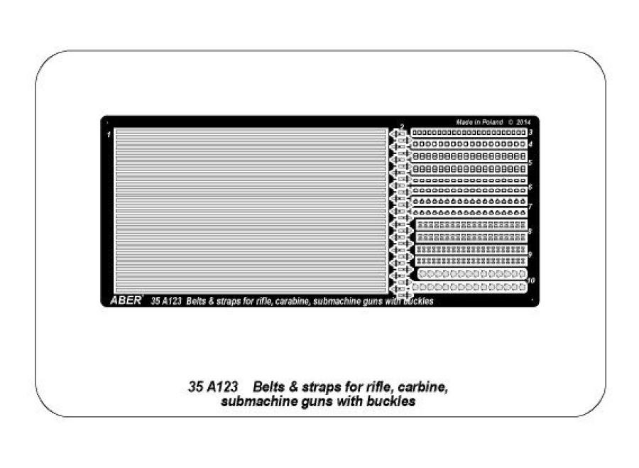 Aber 1/35 Belts & straps for rifles