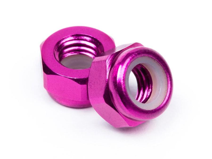 ALUMINUM LOCK NUT M5 (PURPLE/10pcs)