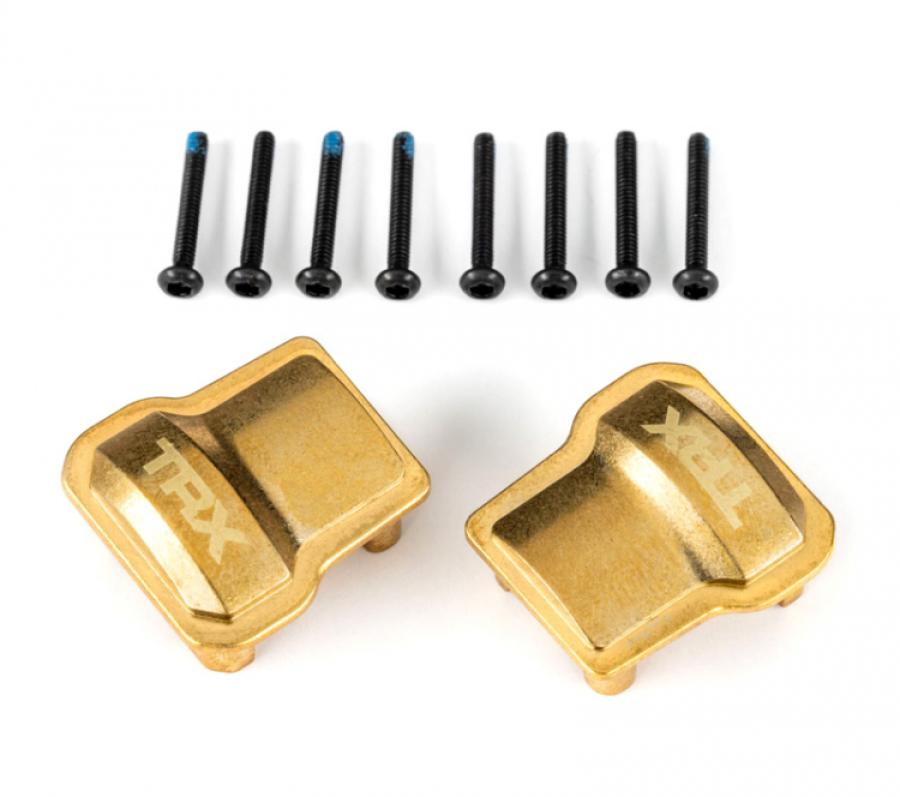 Traxxas Axle Cover Brass Front/Rear w/ Screws (2) TRX-4M TRX9787