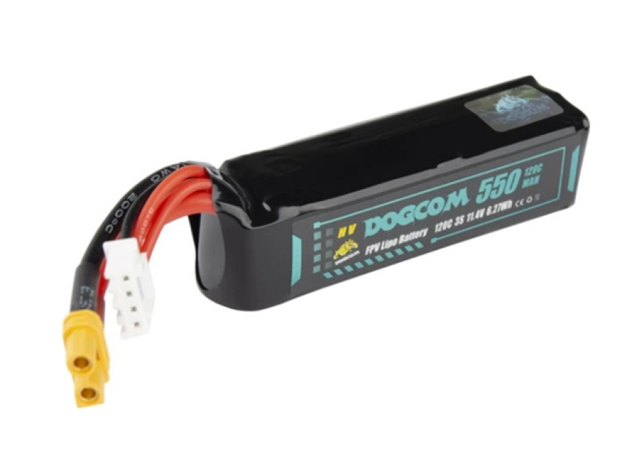 Battery DOGCOM 550mAh 120C 11.4V 3S1P HV LiPo XT30