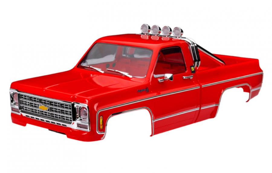 Traxxas Body TRX-4M Chevrolet K10 Red Complete (Clipless) TRX9811-RED