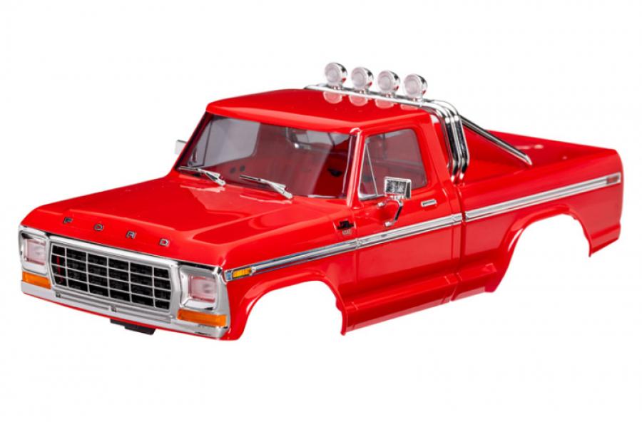 Traxxas Body TRX-4M Ford F-150 Red Complete (Clipless) TRX9812-RED