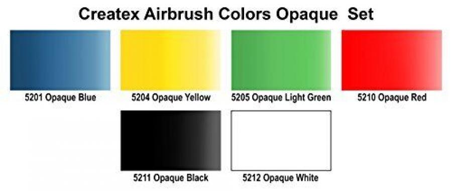 Createx Opaque Paint Set 6x60ml