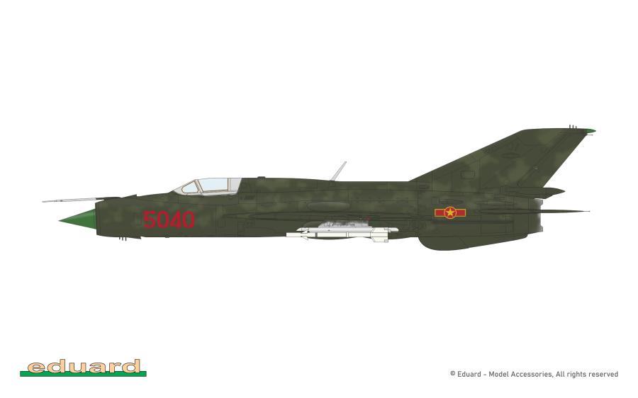 Eduard 1/48 MiG-21PFM, Weekend edition