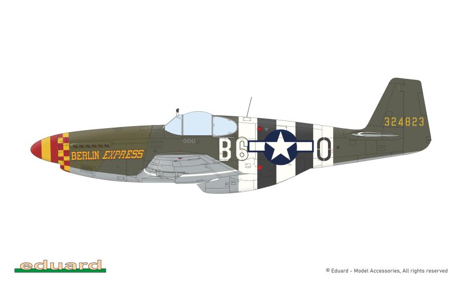 Eduard 1/48 P-51B Mustang Malcom Hood canopy, Profipack